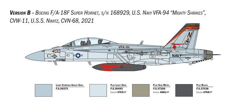 Italeri 2823 F/A-18F US Navy Special Colors 1/48 – obrázek 7