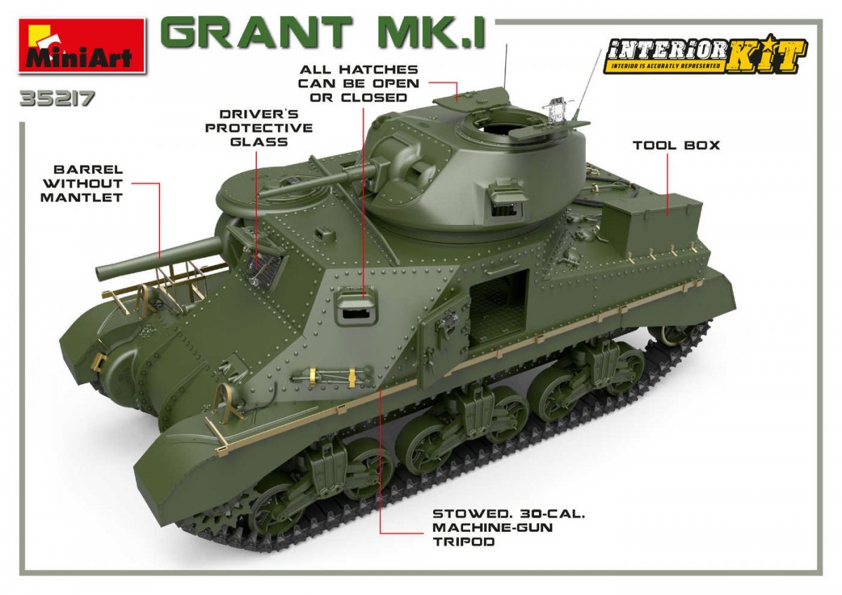 MiniArt 35217 Grant Mk.I w/interior 1/35 – image 9