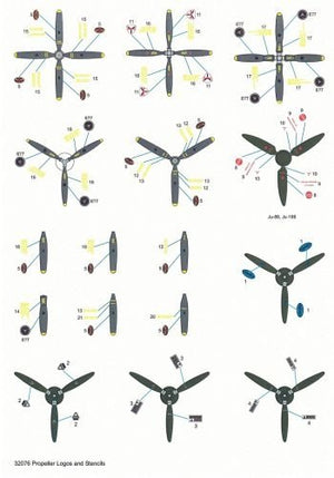 Techmod 32076 Propeller logos and stencils / Propeller markings 1/32 – immagine 2