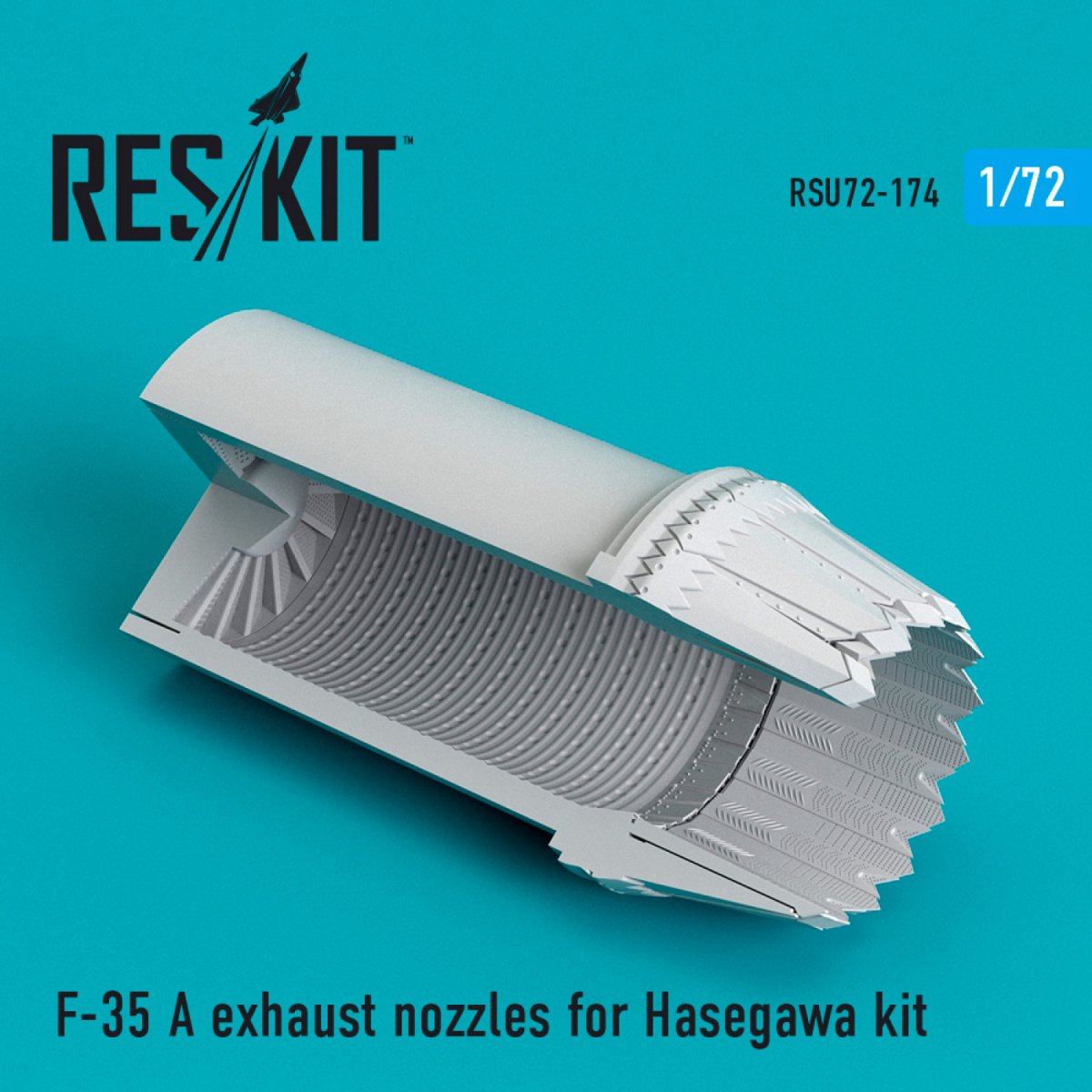 RESKIT RSU72-0174 Buse d'échappement F-35A « LIGHTNING II » pour maquette Hasegawa au 1/72