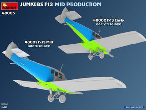 MiniArt 48005 Junkers F13. Mid Prod. German, Polish, Swiss Service 1/48 – image 8