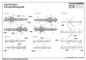 Trumpeter 03306 US Aircraft Weapons: Missiles 1/32 – obrázek 3