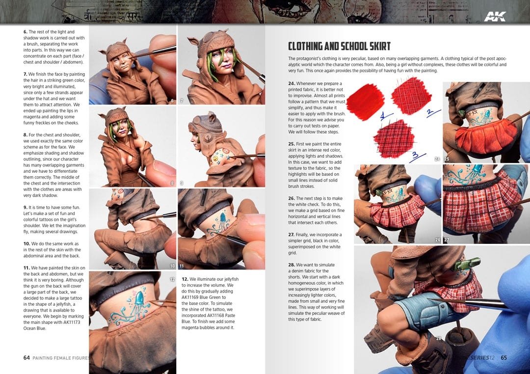 AK Interactive AK520 Learning 12 Painting Female Figures English – obrázek 9