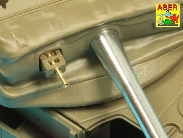 Aber 35L-332 76.2 mm (3 inch) 17 pounder Mk. II barrel with muzzle brake for A34 COMET tank 1/35 – Bild 5