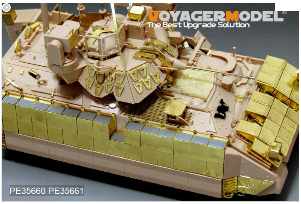 Voyager Model PE35660 Modern US Army M2A3 BRADLEY w/BUSK III IFV Basic (Gun barrel ,smoke discharger include) (For MENG SS-004) 1/35 – image 3