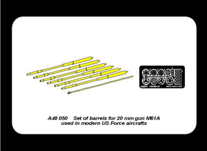 Aber A48 050 Set of barrels for 20 mm gun M61A1used in modern US Force aircrafts 1/48 – image 11
