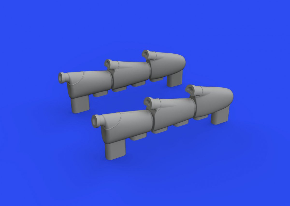 Eduard 672301 Hurricane Mk. And exhaust stacks ARMA HOBBY 1/72 – obrázek 2