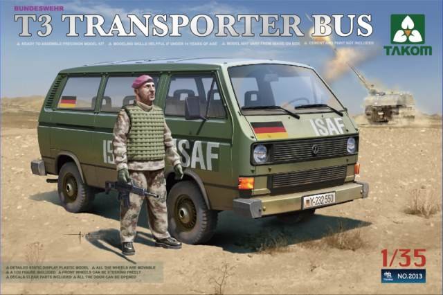 Takom 2013 BUNDESWEHR T3 TRANSPORTER BUS 1/35