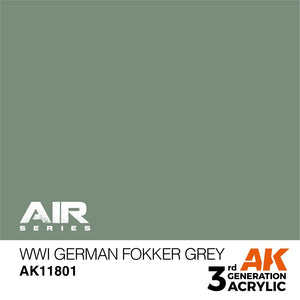 AK Interactive AK11801 WWI GERMAN FOKKER GRAY – AIR 17ml