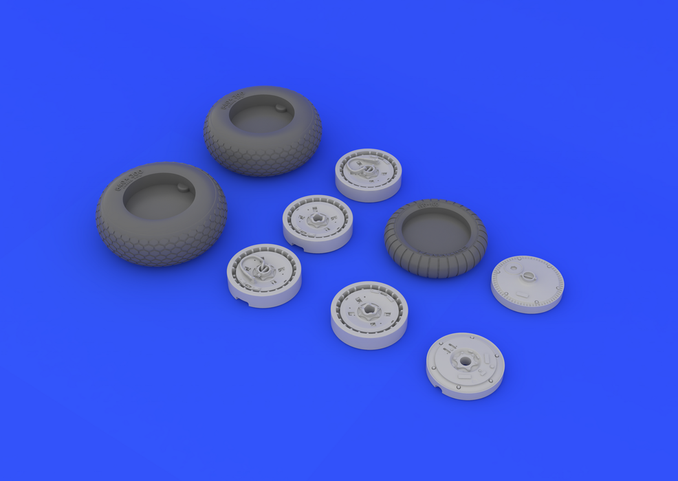 Eduard 632031 Me 262 wheels 1/32 (TRUMPETER) – Bild 4