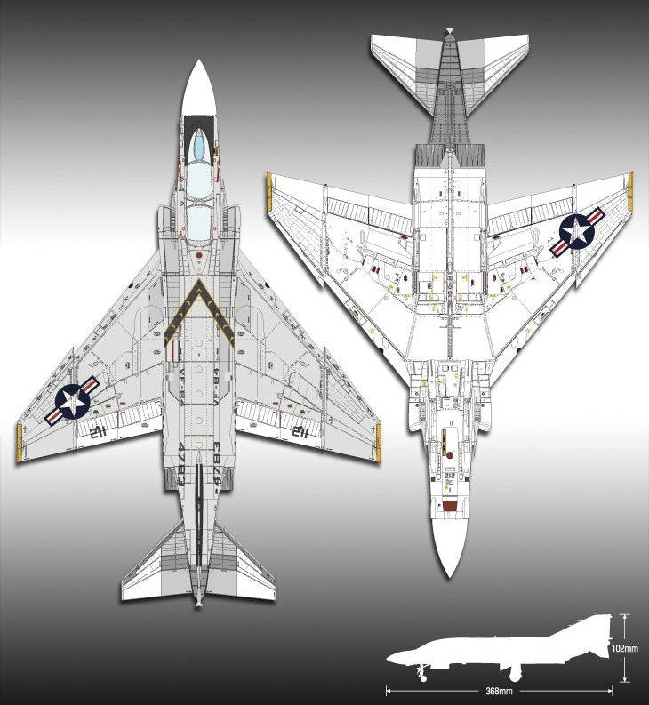 Academy 12305 USN F-4J VF-84 Jolly Rogers 1/48 – Bild 3