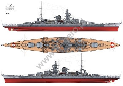 Kagero 7035 The German Battleship Scharnhorst EN/PL – image 5