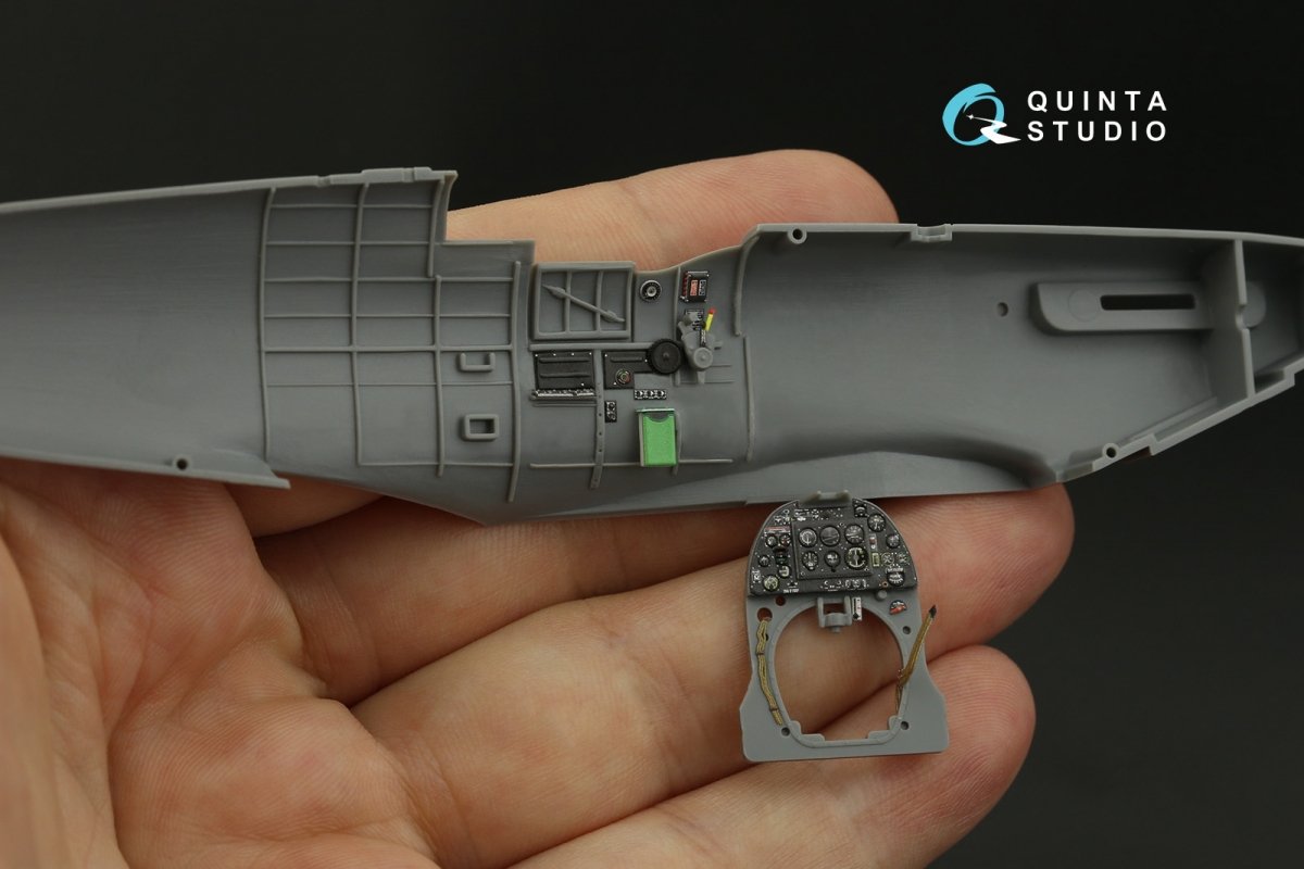 Quinta Studio QD48136 Spitfire Mk.V 3D-Printed &amp;amp; colored Interior on decal paper (Tamiya) 1/48 – immagine 8