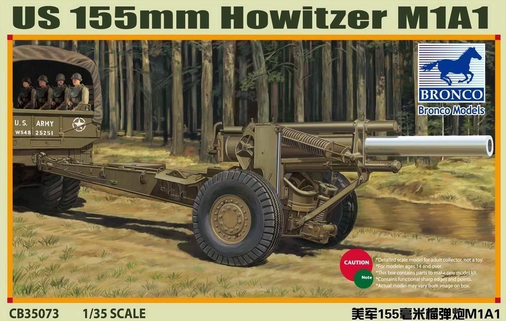 Bronco CB35073 US M1A1 155mm Howitzer 1/35