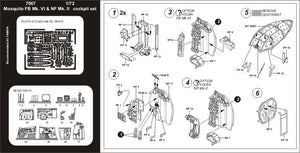 Aires 7067 MOSQUITO FB Mk.VI / NF Mk.II cockpit set 1/72 TAMIYA – obrázek 2