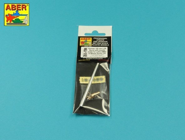 Aber 35L-011N 105mm LeFH 18M/2 L/28 barrel for German &amp;#39;Wespe&amp;#39; howitzer 1/35 – image 2
