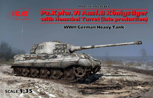 ICM 35363 WWII German Heavy Tank Pz.Kpfw.VI Ausf. B Konigstiger with Henschel Turret (late production) 1/35