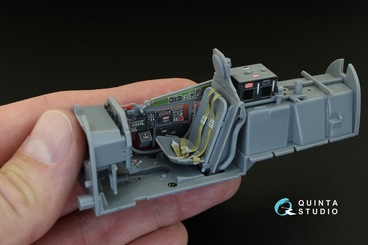 Quinta Studio QD32004 P-51D (Late) 3D-Printed &amp;amp; colored Interior on decal paper (for Tamiya kit) 1/32 – obrázek 7