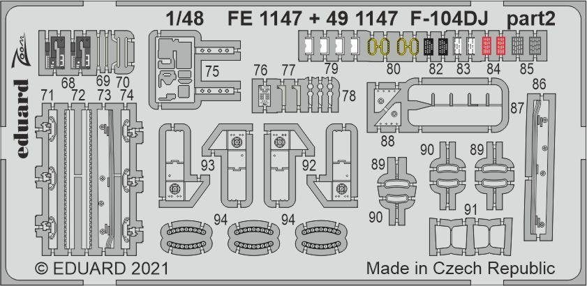 Eduard 491147 F-104DJ for KINETIC 1/48 – image 3