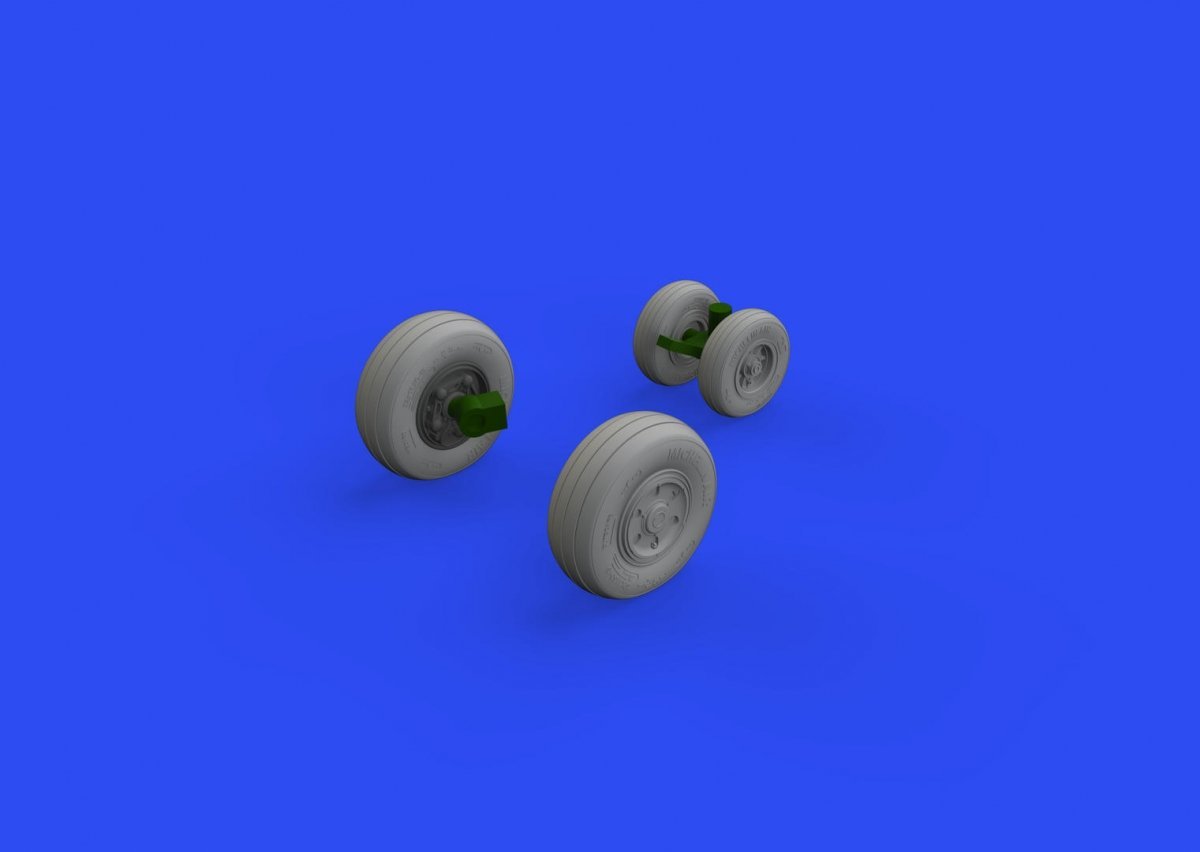 Eduard 648776 F/A-18F wheels MENG 1/48 – obrázek 3