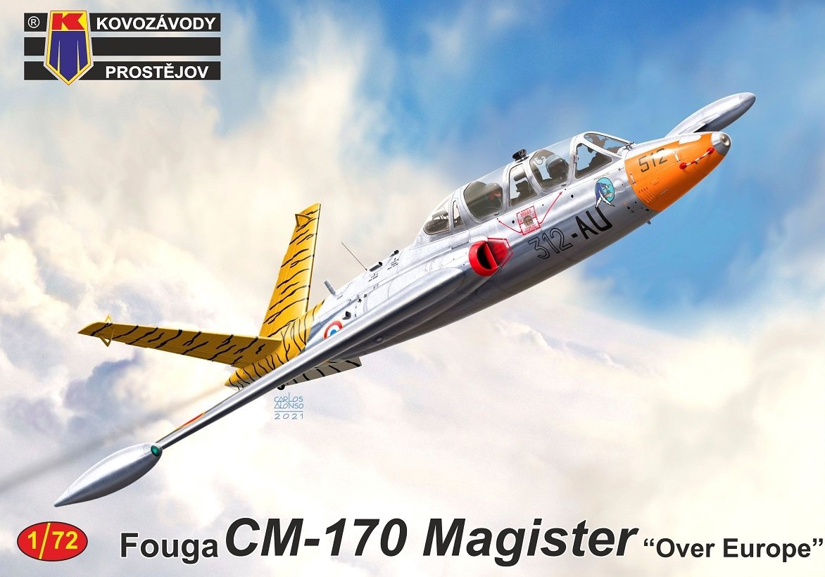 Kovozavody Prostejov KPM0242 Fouga CM-170 Magister &amp;quot;Over Europe&amp;quot; 1/72