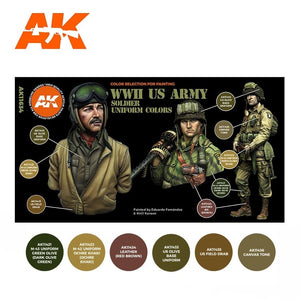 AK Interactive AK11634 WWII US ARMY SOLDIER UNIFORM COLORS – image 2