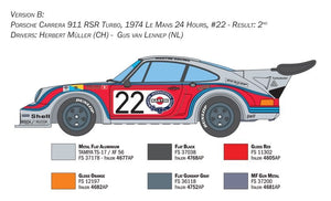 Italeri 3625 Porsche Carrera RSR Turbo 1/24 – image 3