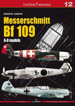Kagero 7012 Messerschmitt Bf 109 AD models PL/EN