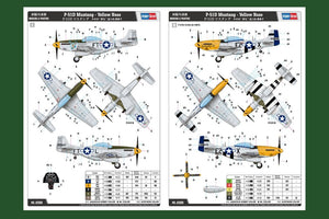 Hobby Boss 85808 North-American P-51D Mustang Yellow Nose 1/48 – obrázek 4