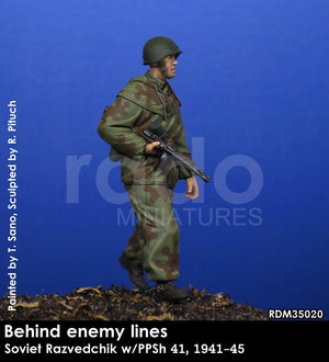 RADO Miniatures RDM35020 Soviet Razvedchik w/PPSh 41, (1941-45) 1/35 – image 2