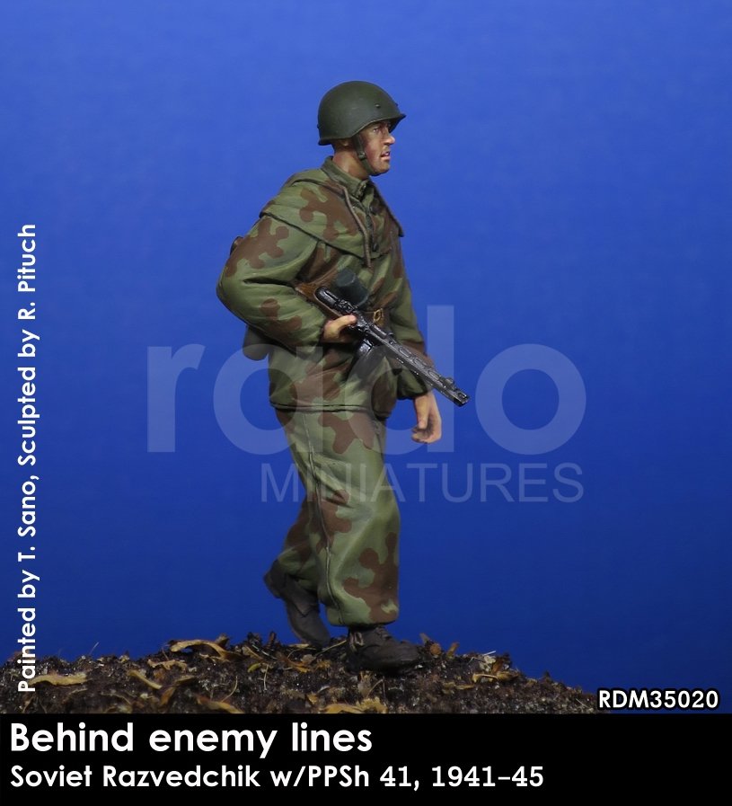 RADO Miniatures RDM35020 Soviet Razvedchik w/PPSh 41, (1941-45) 1/35 – image 2