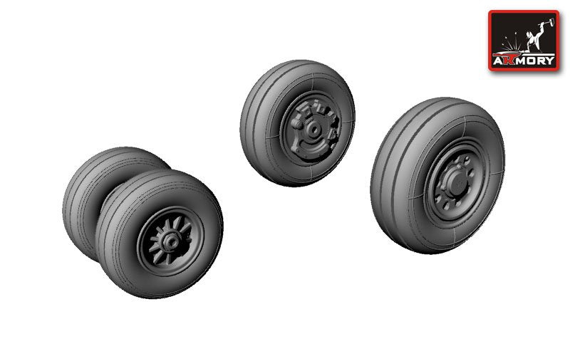 Armory Models AW72307 F-35C Lightning-II wheels 1/72 – image 2