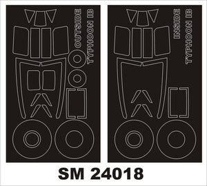 Montex SM24018 TYPHOON Ib CAR DOOR AIRFIX 1/24