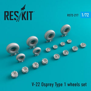 RESKIT RS72-0217 V-22 Osprey Type 1 wheels set 1/72