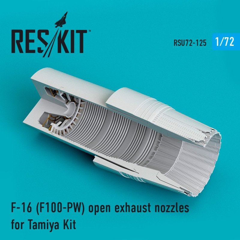 RESKIT RSU72-0125 Tuyères d'échappement ouvertes pour F-16 (F100-PW) Tamiya 1/72