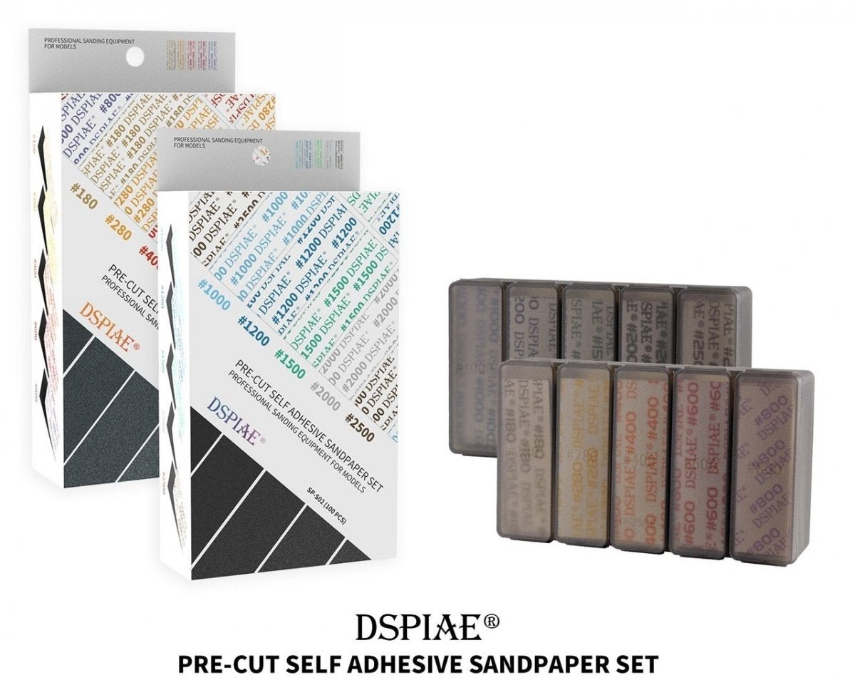 DSPIAE SP-S02 Adhesive Sanding Paper Sets 1000-2500, 100 pcs per Set – obrázek 4