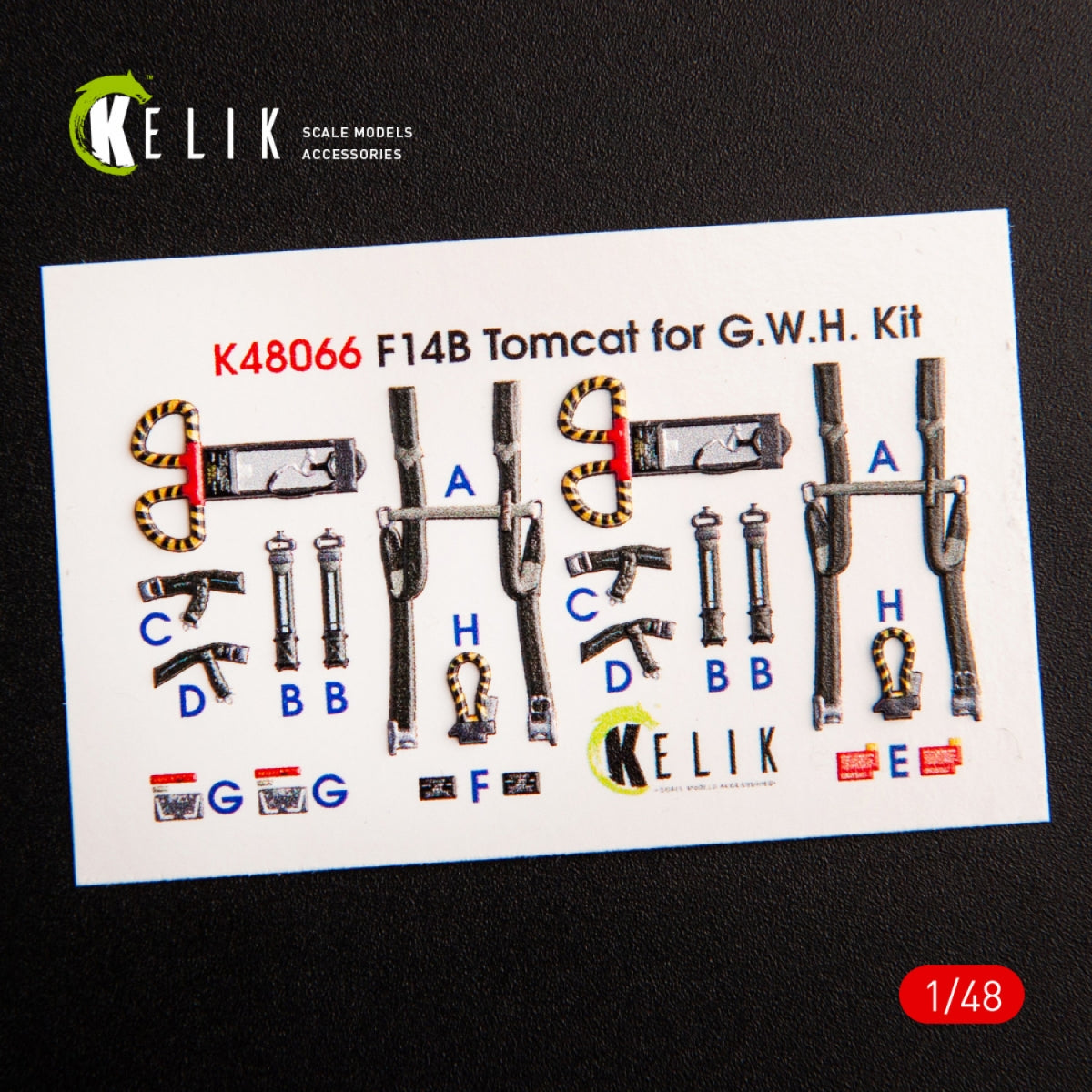 KELIK K48066 F-14B TOMCAT INTERIOR 3D DECALS FOR GWH KIT 1/48 – image 2