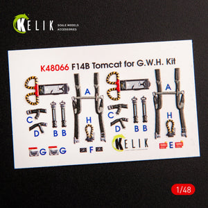 KELIK K48066 F-14B TOMCAT INTERIOR 3D DECALS FOR GWH KIT 1/48 – image 2