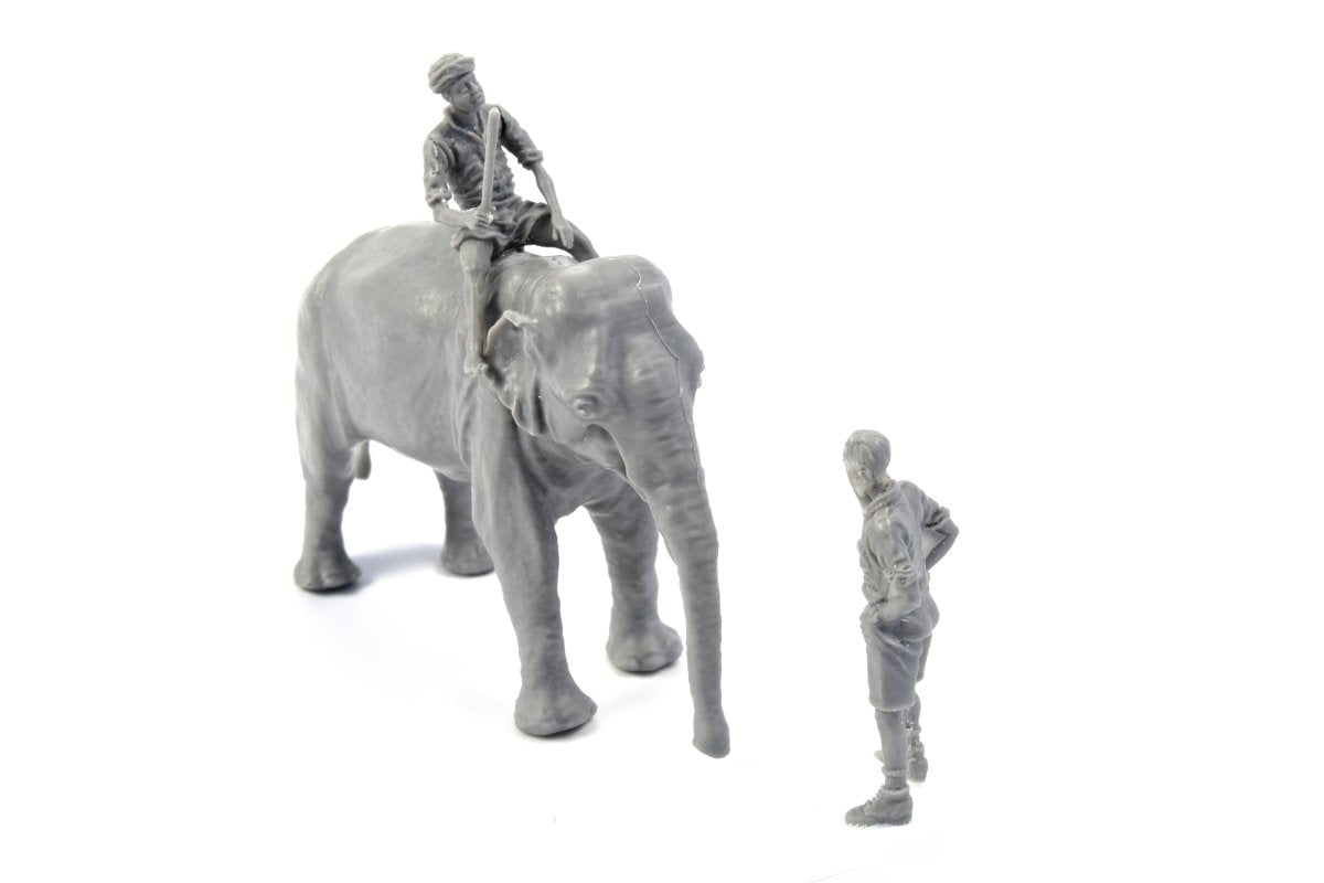 CMK F48345 WWII RAF Mechanic in India + Elephant with Mahout 1/48 – obrázek 4