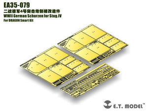 ET Model EA35-079 WWII German Schurzen for Stug.IV For DRAGON Smart Kit 1/35 – obrázek 8