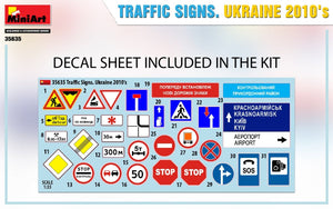 Miniart 35635 TRAFFIC SIGNS. UKRAINE 2010&amp;#39;s 1/35
