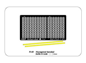 Aber R-40 Hexagonal bolts and nuts 1.5mm useful for (1/16) – Bild 5