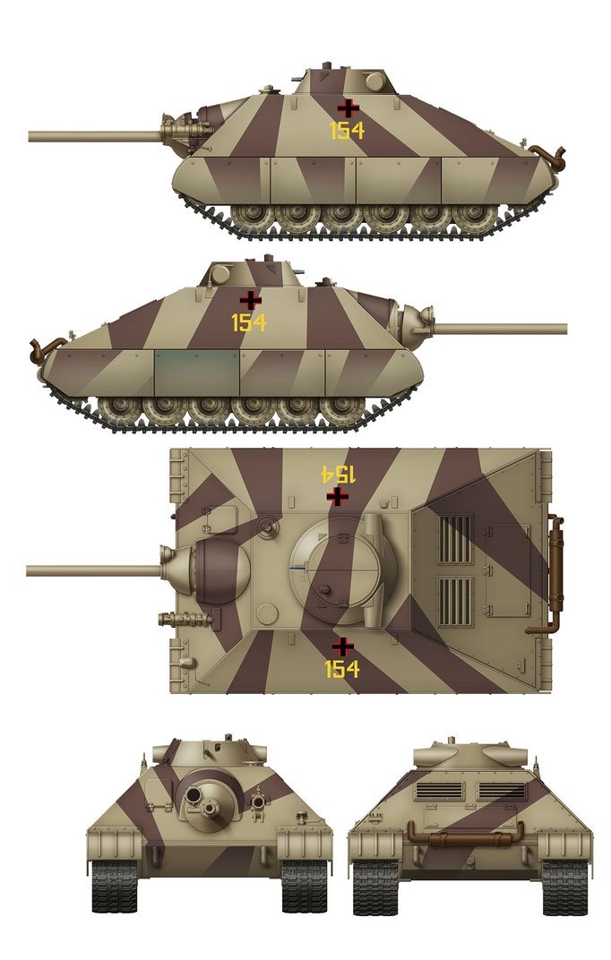 Das Werk DW35019 Schwerer kleiner Panzerkampfwagen German Heavy Tank Project 1944 (2 in 1) 1/35 – image 8