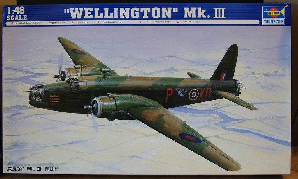 Trumpeter 02823 WELLINGTON Mk.III 1/48