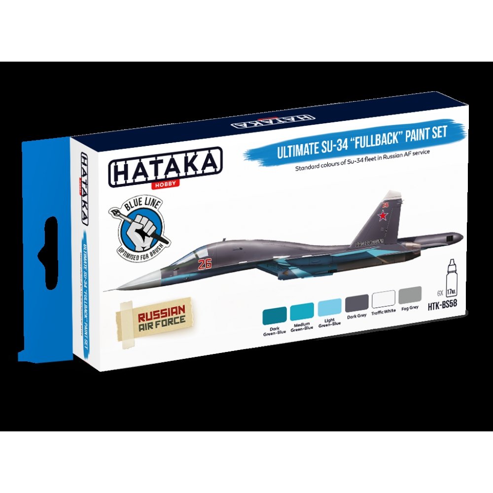 Hataka HTK-BS58 Ultimate Su-34 &amp;quot;Fullback&amp;quot; paint set (6x17ml) – Bild 3