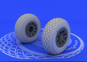 Eduard 632015 P-51 wheels 1/32 (Tamiya) – image 2