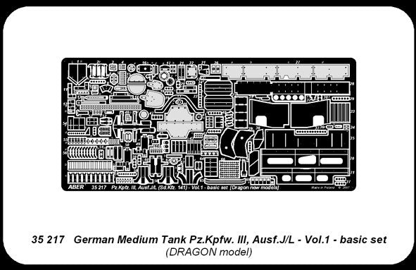 Aber 35217 German medium tank Pz.Kpfw. III, Ausf J/L - vol. 1 - basic set 1/35 – Bild 4