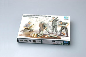 Trumpeter 00426 German s.FH 18 Field Howitzer Gun Crew Ammo Supplied Team 1/35 – imagen 2
