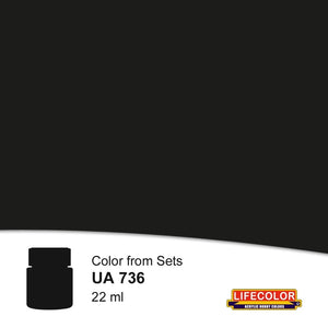 Lifecolor UA736 Noir Brûlé 22 ml