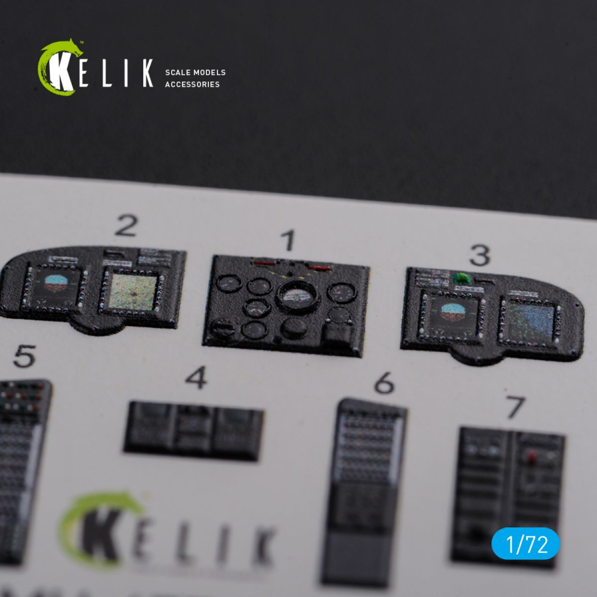 KELIK K72102 MH-47E interior 3D decals for Italeri kit 1/72 – obrázek 2